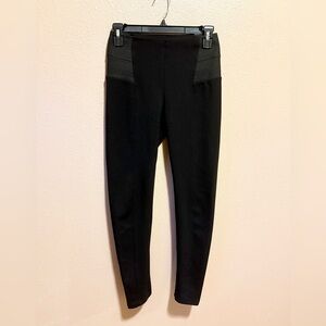 Mango Black Leggings with stylish waistline